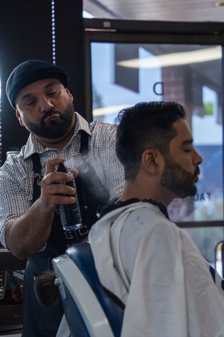 Cut and shave detail — clean lines and finishing.